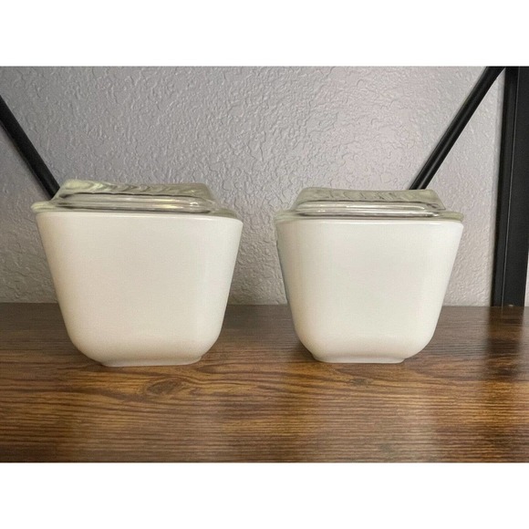 Set of 3 Vintage Pyrex Turquoise Amish Butterprint Dishes #472 #501 - Picture 3 of 16